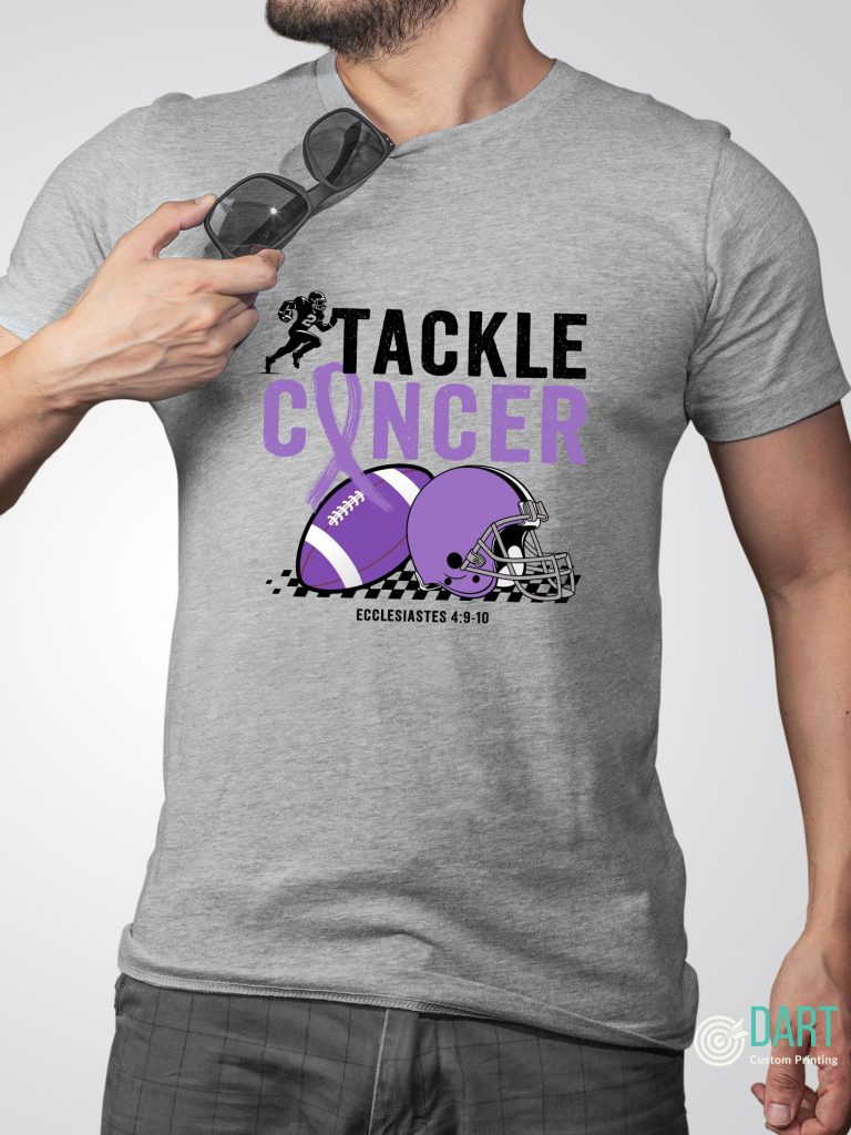 tackle cancer design by dart custom printing